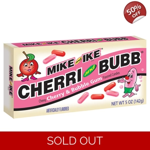 Mike & Ike Limited Edition Cherri and Bubb Retro Theatre Box 141g